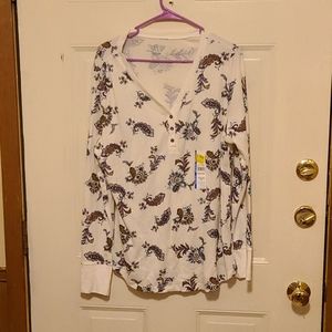 Long sleeve mandala print